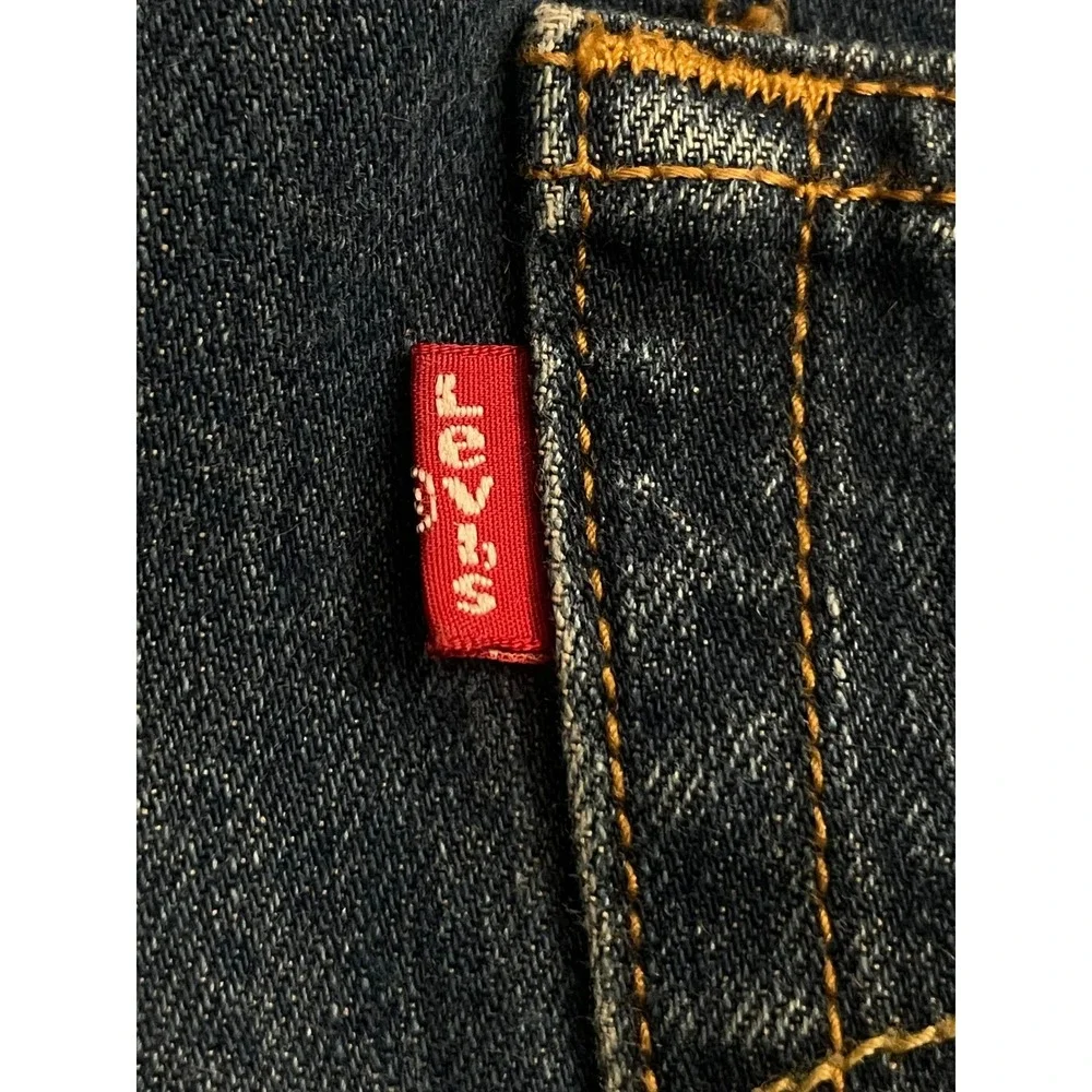 Levis 501 CT Custom Tapered‎ Jeans Mens 35x28 Medium Wash Blue Button Fly Denim